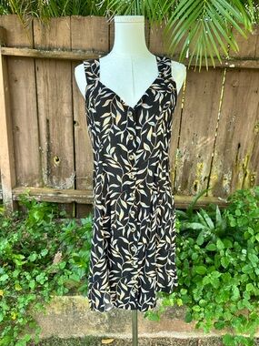 Amuse Society Black Printed Mini Dress Size M